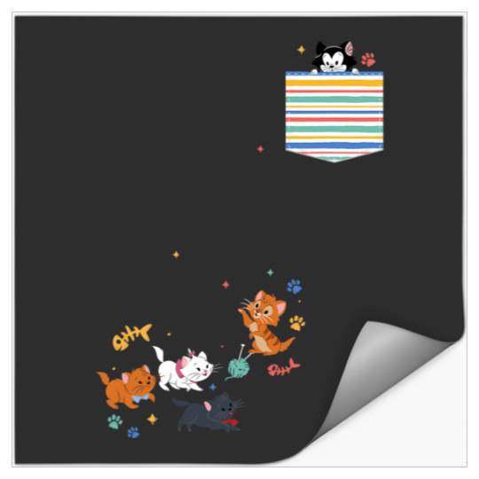 Disney The Aristocats Movie Kittens Pocket Stickers
