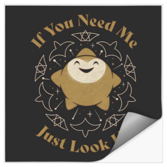 Disney Wish Star If You Need Me Just Look Up Celestial Logo Stickers