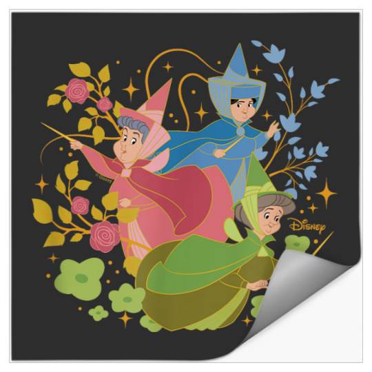 Disney Princess - Sleeping Beauty Flora Fauna Merryweather Stickers