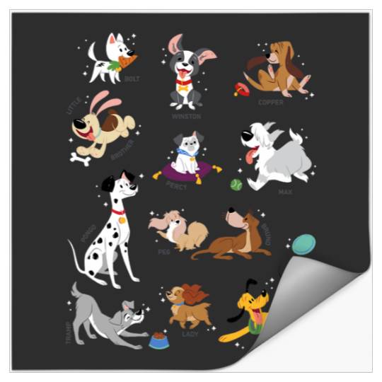 Disney Pets Movie Dogs Group Jumble Stickers
