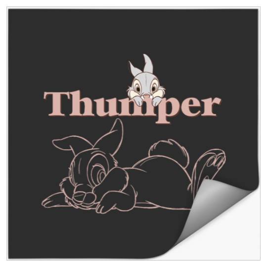 Disney Bambi Thumper Peach Outline Stickers