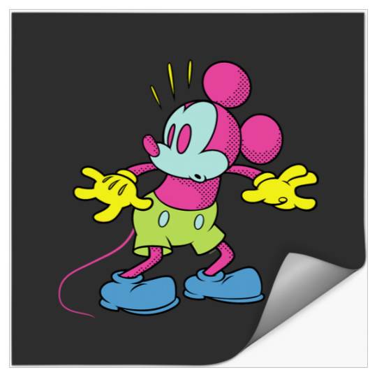 Disney Mickey Mouse Surprise Behind You Retro Pop Art Stickers
