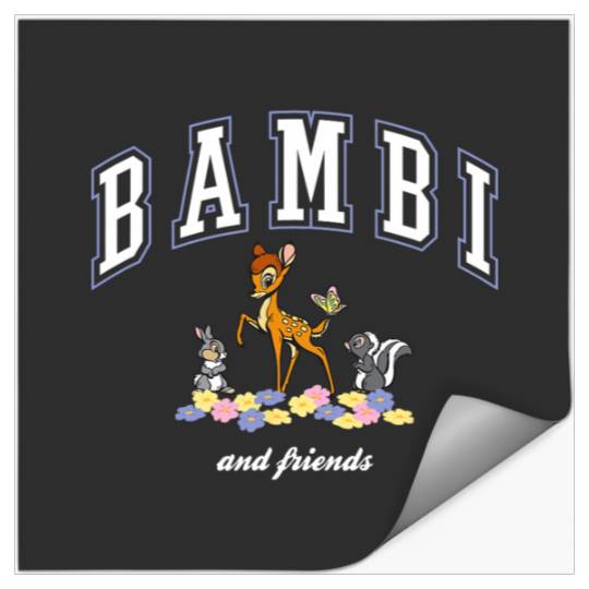 Disney Bambi And Friends Thumper Flower College Style Logo Stickers