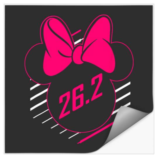 Disney Mickey And Friends Minnie Mouse 26.2 Marathon Runner Stickers