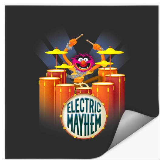Disney The Muppets Electric Mayhem Animal Rockin' Drummer Stickers