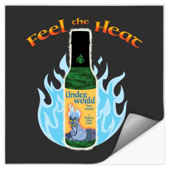Disney Villains Hades Feel The Heat Under World Chest Logo Stickers