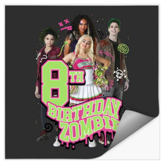 Disney Zombies 8th Birthday Zombie Group Poster Stickers
