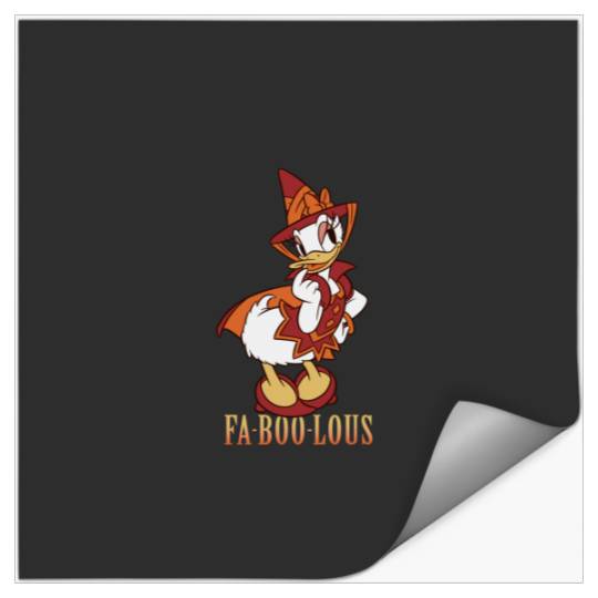 Disneyss Halloween Daisy Duck Witch Costume Fa boo lous Stickers