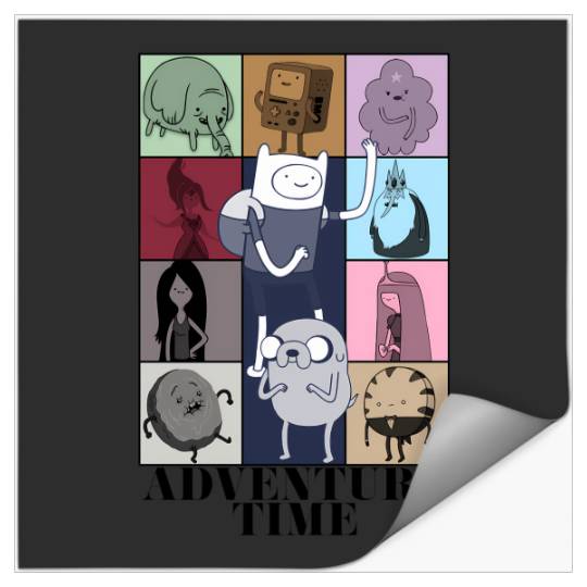 Adventure Time Eras Tour Poster (Black Print) 3074 Stickers
