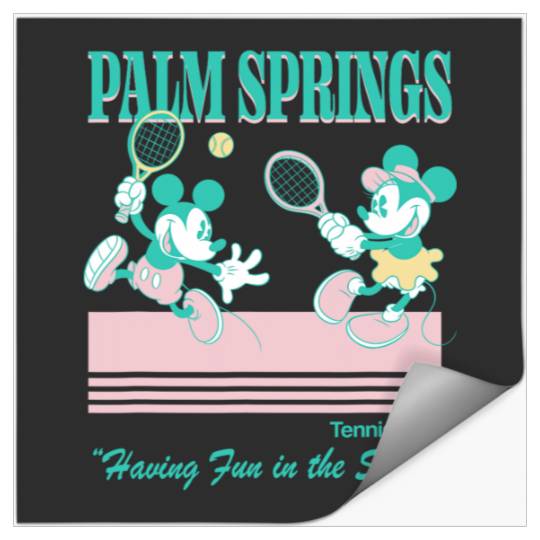 Disney Mickey And Friends Palm Springs Tennis Club Stickers