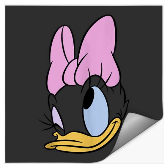 Disneyss Daisy Duck Big Faces Winking Bow Stickers