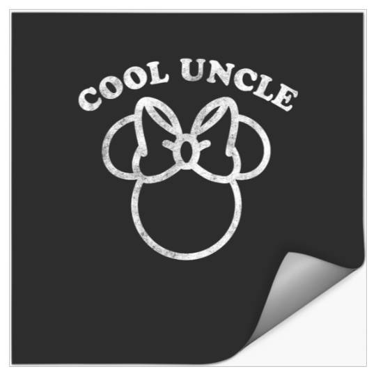 Disney Minnie Mouse Fathers Day Girl Cool Uncle Stickers