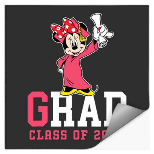 Disney Minnie Mouse 2024 Graduation Class of ’24 Rad Grad Stickers