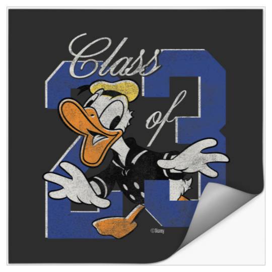 Disney Donald Duck Class of 23 Graduation 2023 Retro Stickers