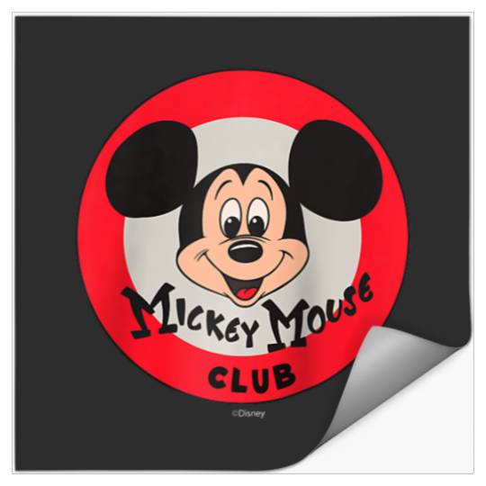 Disney 100 Mickey Mouse Club Logo Color  D100 Raglan Baseball Tee Stickers