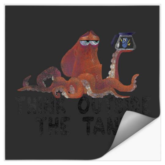 Disneyss Pixars Finding Dory Hank Think Outside Distressed Logo Stickers