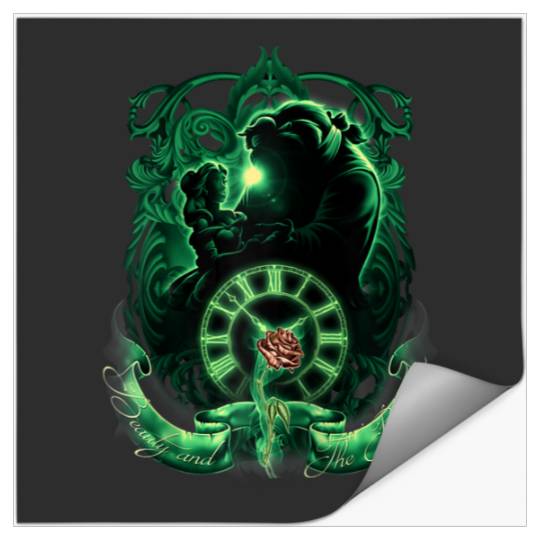 Disney Beauty and the Beast Tale As Old As Time Portrait Raglan Baseball Tee Stickers