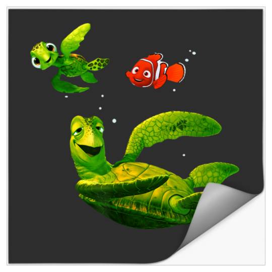 Disneyss Pixars Finding Nemo Cool Duuuudes Big Chest Poster Stickers