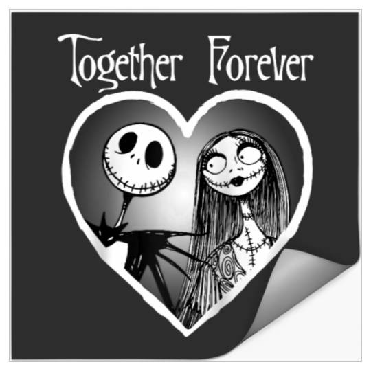 Disney Nightmare Before Christmas Drip Heart Raglan Baseball Tee Stickers