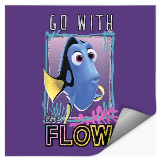 Disneyss Pixars Finding Dory Go With The Flow Glittery Frame Stickers