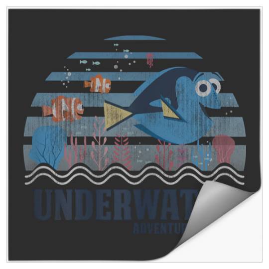 Disneyss Pixars Finding Dory Underwater Adventure Awaits Retro Stickers