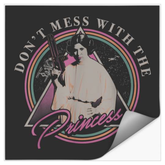 Star Warss Princess Leia Don't Mess With The Princess Disneyss+ Stickers