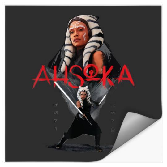 Star Warss Ahsoka Tano Jedi Hero Aurebesh Disneyss+ Stickers