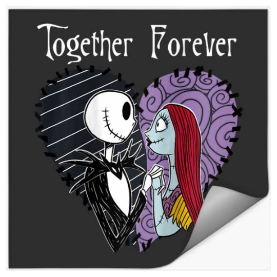 Disneyss The Nightmare Before Christmas Jack Sally Together Stickers