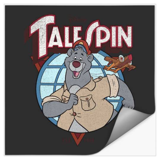 Disney TaleSpin Baloo Logo Stickers