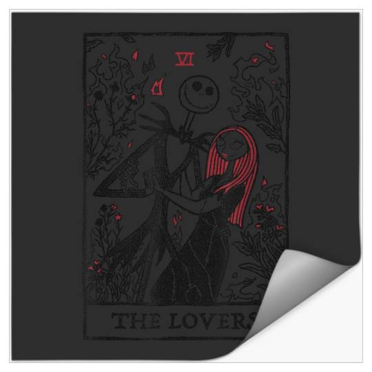 Disneyss The Nightmare Before Christmas Jack And Sally Tarot Stickers