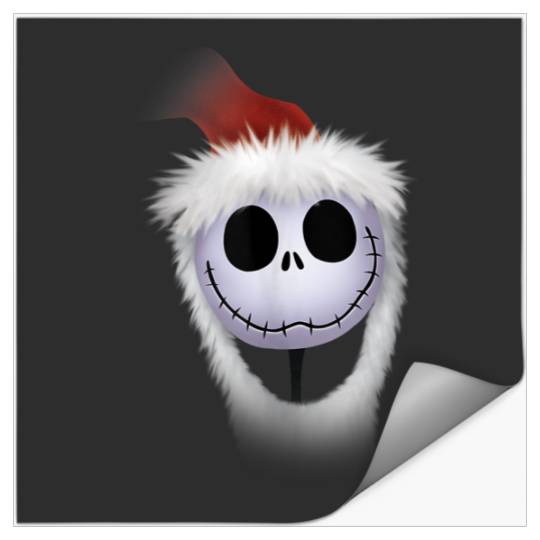 Disneyss Santa Jack Skellington Holiday Stickers