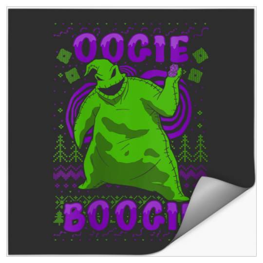 Disneyss Nightmare Before Christmas Oogie Boogie Ugly Sweater Stickers