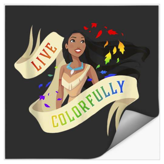 Disney Pocahontas Rainbow Live Colorfully Portrait Stickers