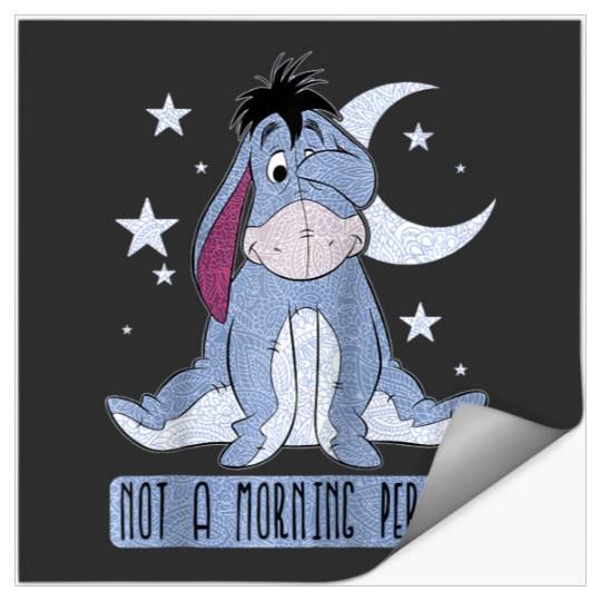 Disney Winnie The Pooh Eeyore Not A Morning Person Raglan Baseball Tee Stickers