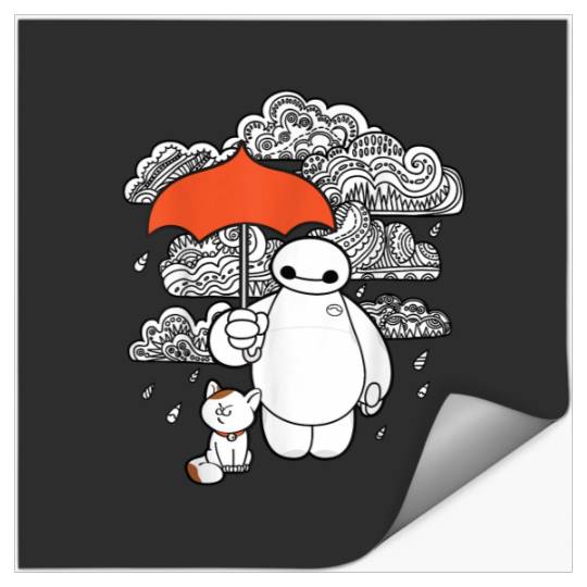 Disney Big Hero 6 Baymax Patterned Clouds Stickers