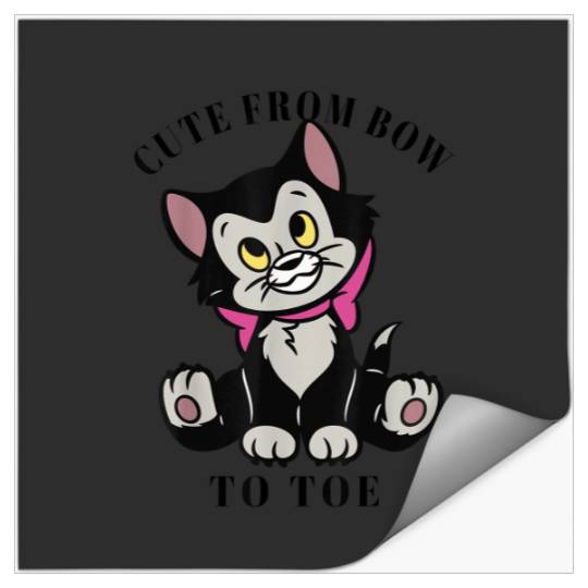 Disney Pinocchio Figaro Cute From Bow To Toe Stickers