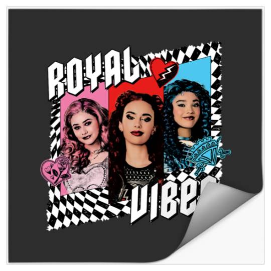 Disney Descendants 4 The Rise of Red Trio Royal Vibes Stickers