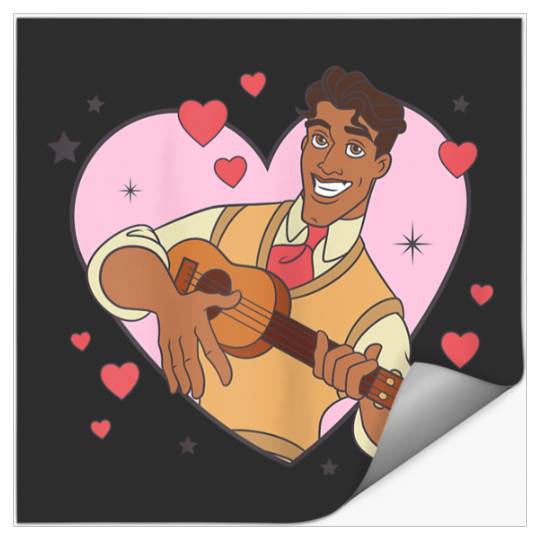 Disneyss The Princess And The Frog Valentine's Day Naveen Logo Stickers