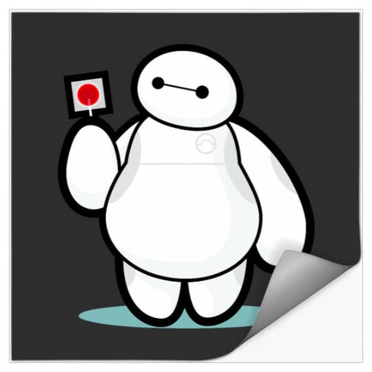 Disney Big Hero 6 Baymax With Lollipop Cute Shot Stickers