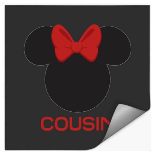 Disney Minnie Mouse Red Bow Icon Cousin Family Stickers