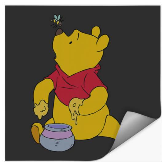 Disney Winnie The Pooh Honey Meeting Mrs. Bee Cute Logo Stickers