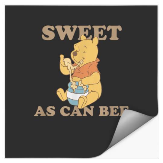 Disney Winnie The Pooh Sweet As Can Bee Eating H Stickers