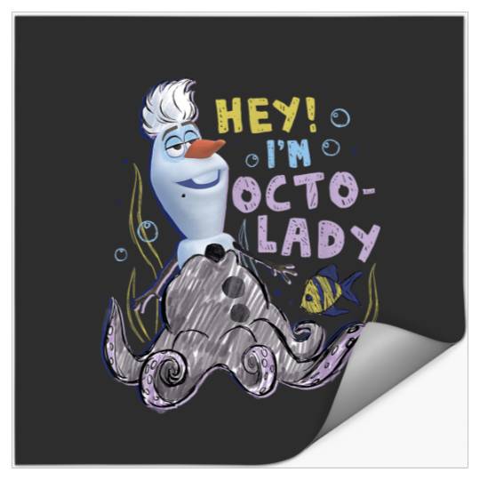 Disney Olaf Presents Ursula Costume Sketch Stickers