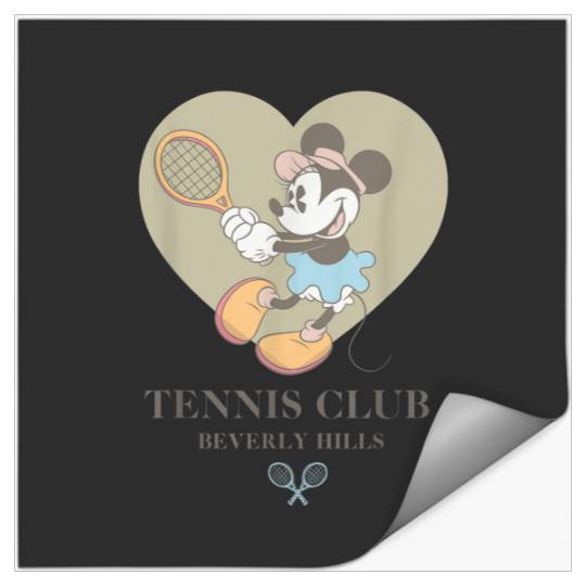 Disney Minnie Mouse Tennis Club Beverly Hills  L Stickers