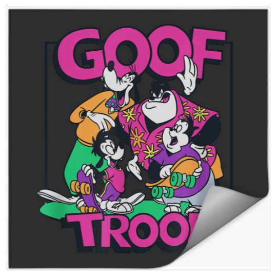 Disneyss A Goofy Movie Goof Troop Neon Group shots Portrait Stickers