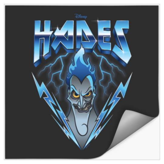 Disney Villains - Hades Blue Lightning Rock n Roll Stickers