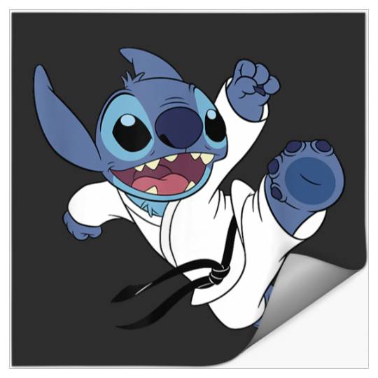 Disneyss Lilo Stitch High Kick Karate Uniform Stitch Stickers