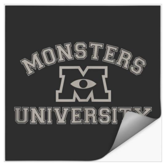 Disneyss Pixars Monsters University Classic Movie Big Text Logo Stickers