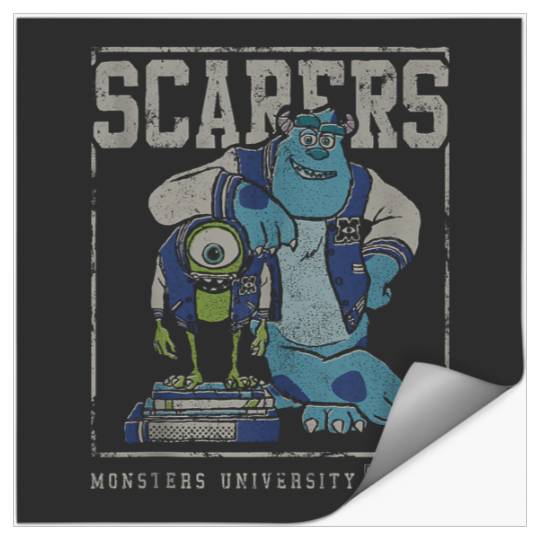 Disneyss Pixars Monsters University Mike And Sully Scarers Stickers