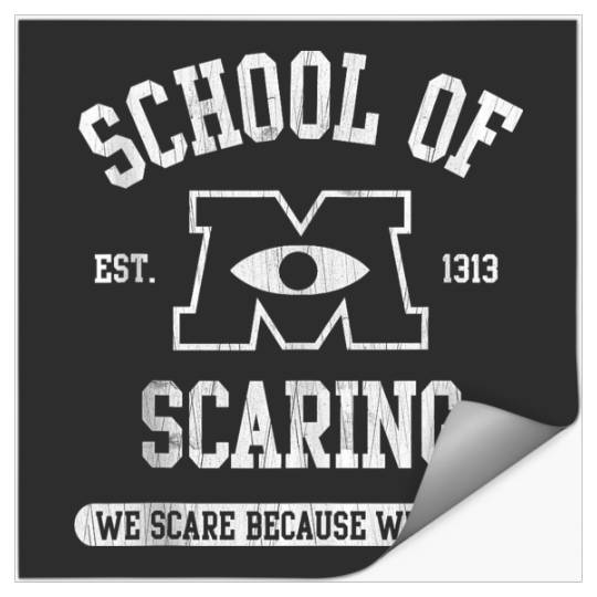 Disneyss Pixars Monsters University School Of Scaring Est 1313 Stickers